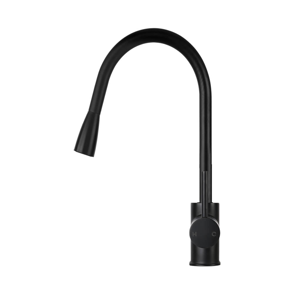 Kitchen Mixer Tap Pull-Out 2-Mode Sink Faucet Basin Laundry Black