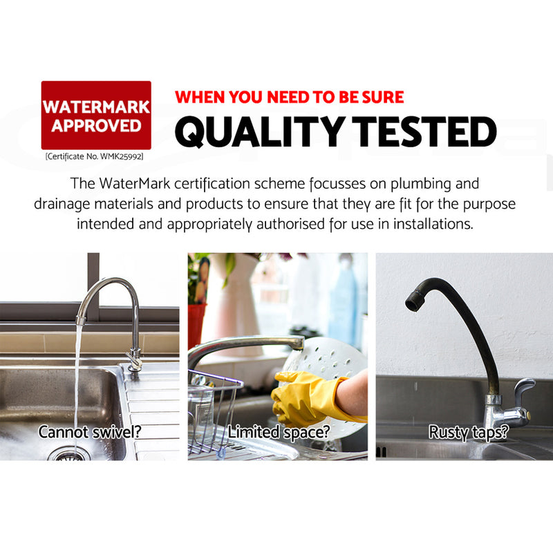 Matte Black Kitchen Mixer Tap 360 Swivel Brass