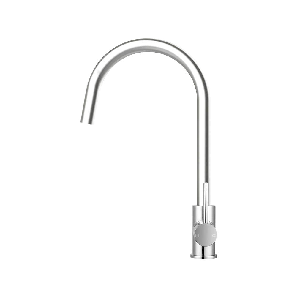 Kitchen Mixer Tap Round Sink Faucet Chrome Basin Laundry Mixer