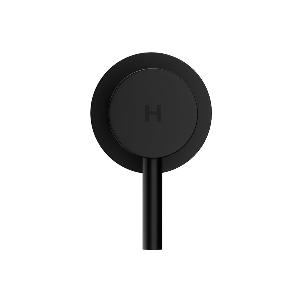 Basin Twin Tap Wall Round Brass Faucet Shower Bathtub Black/Silver with Shower Accessories
