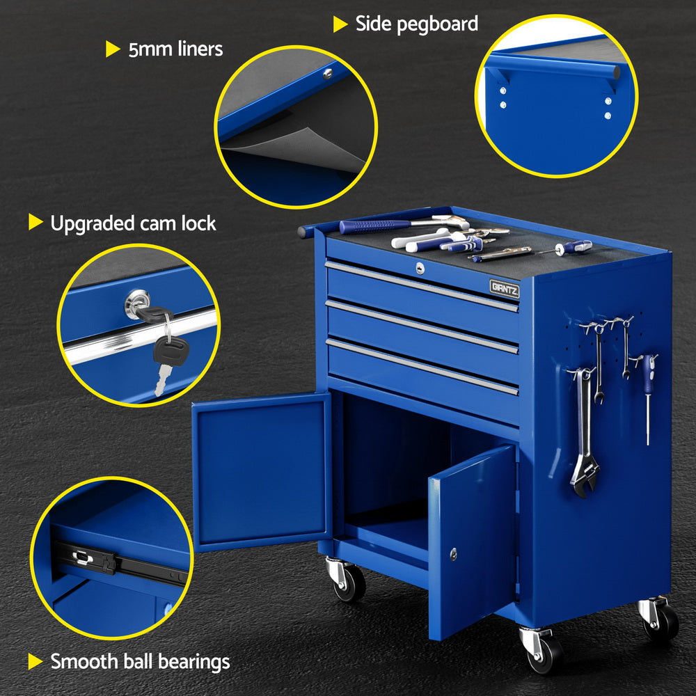 Tool Boxes - 3 Drawer Tool Box Cabinet Chest Toolbox Garage Storage Organiser