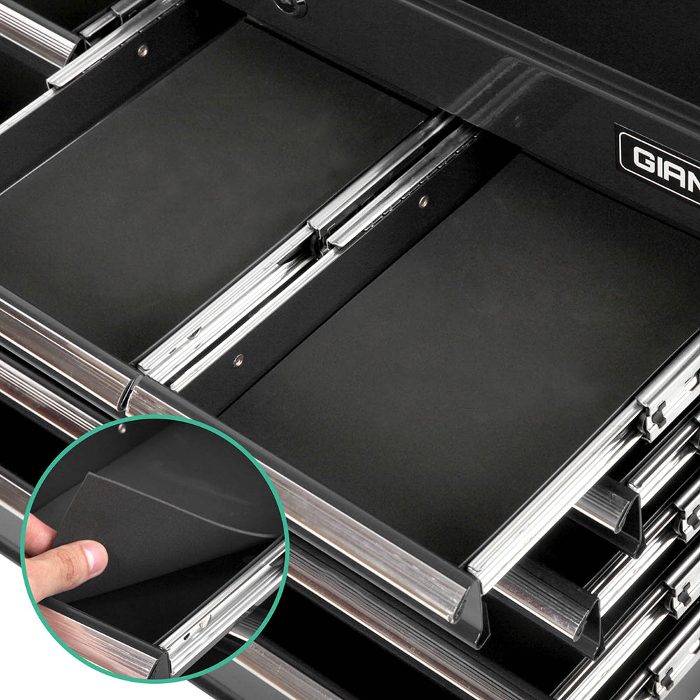 9 Drawer Tool Box Cabinet Chest Toolbox Storage Garage Organiser Black