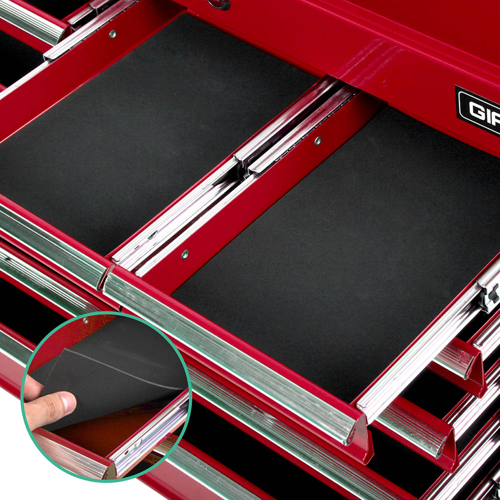 9 Drawer Tool Box Cabinet Chest Toolbox Storage Garage Organiser Red