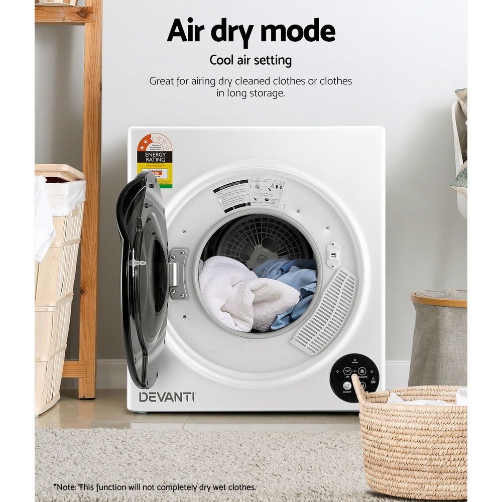 Tumble Dryer 5Kg Fully Auto Black