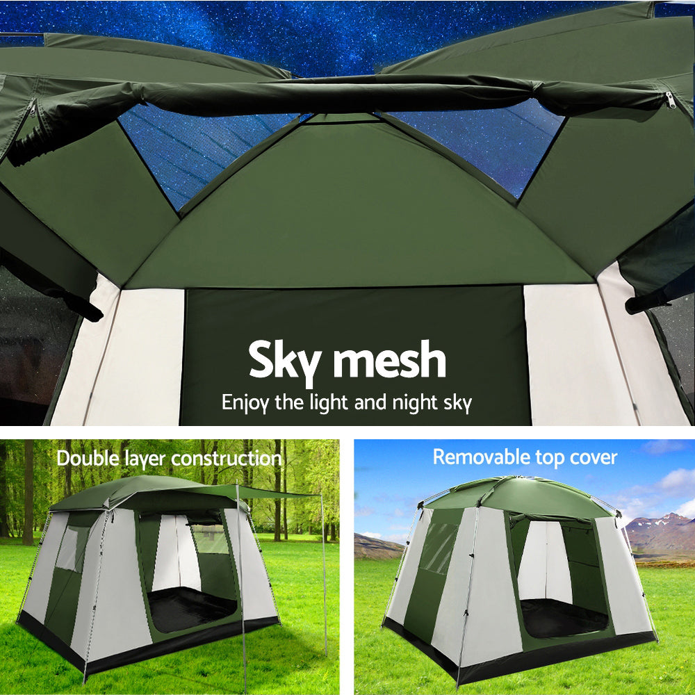 Weisshorn Instant Up Camping Tent 6 Person Hiking Dome