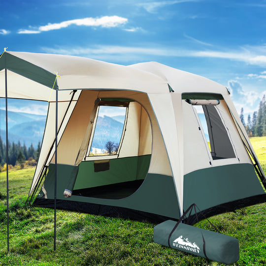 Instant Up Camping Tent 4 Person Pop Up Tents Family Hiking Dome Camp | Weisshorn
