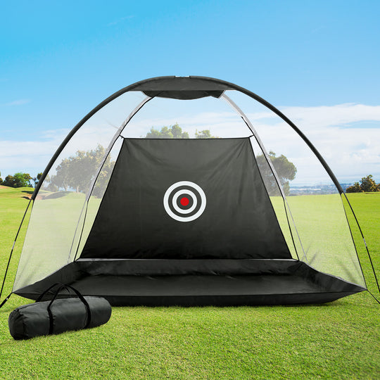 Black colour - 3M Golf Practice Net Portable Training Aid Driving Target Tent Black