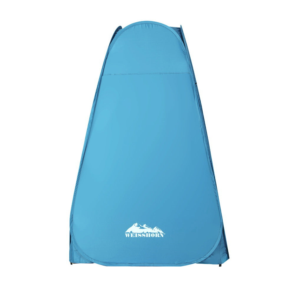 Pop Up Camping Shower Tent Outdoor Privacy Toilet Change Room Blue