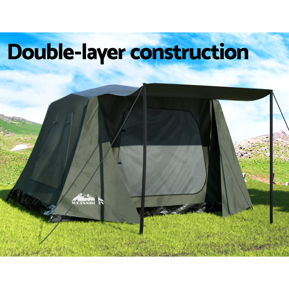 Camping Tent 2-3 Person Outdoor Hiking Shelter Waterproof UV Protected Weisshorn Green