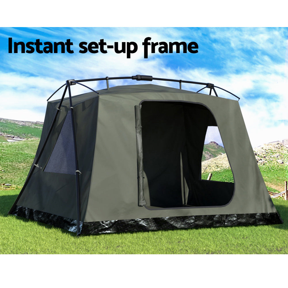 Camping Tent 2-3 Person Outdoor Hiking Shelter Waterproof UV Protected Weisshorn Green