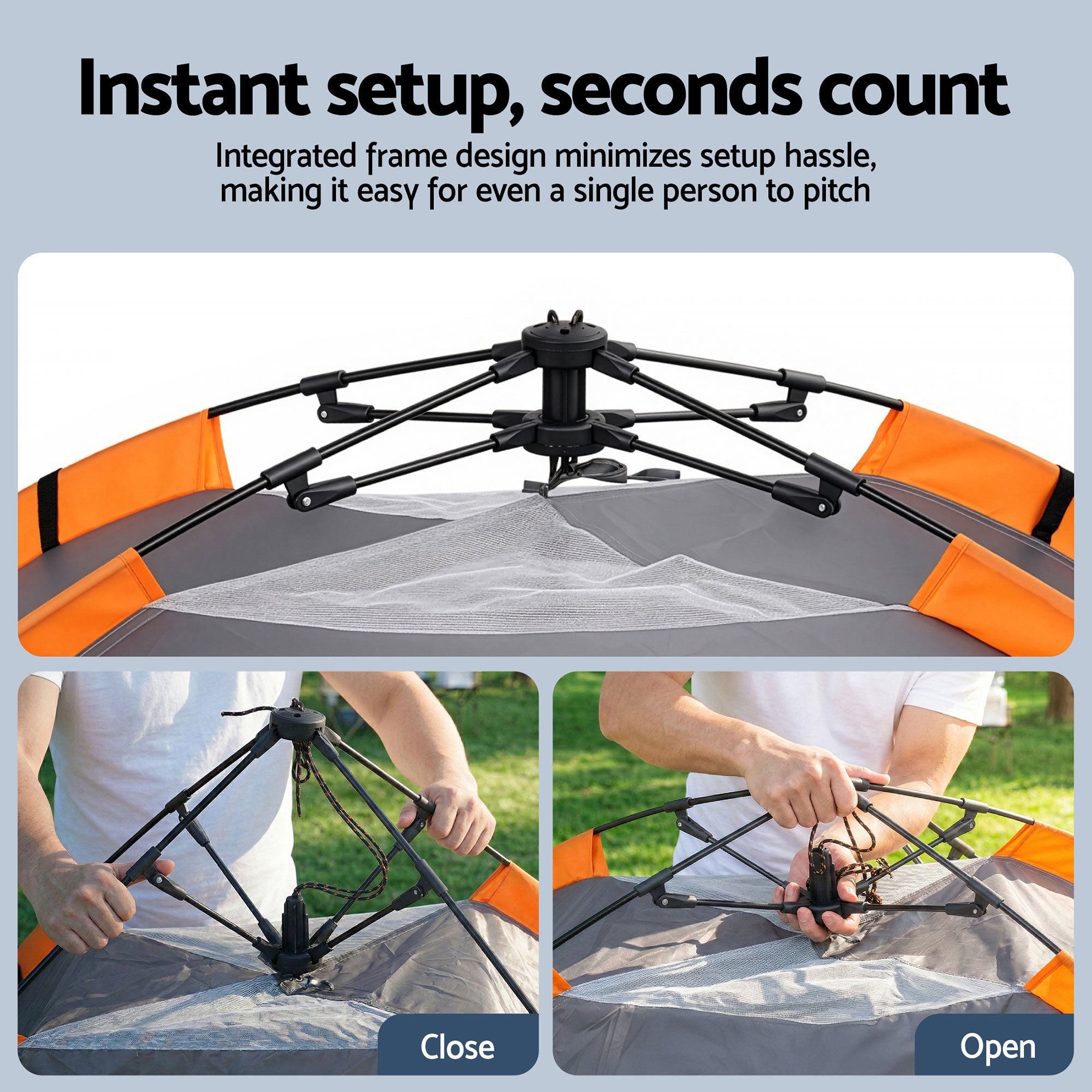 2-Person Instant Pop Up Camping Tent Waterproof Hiking Beach Gear