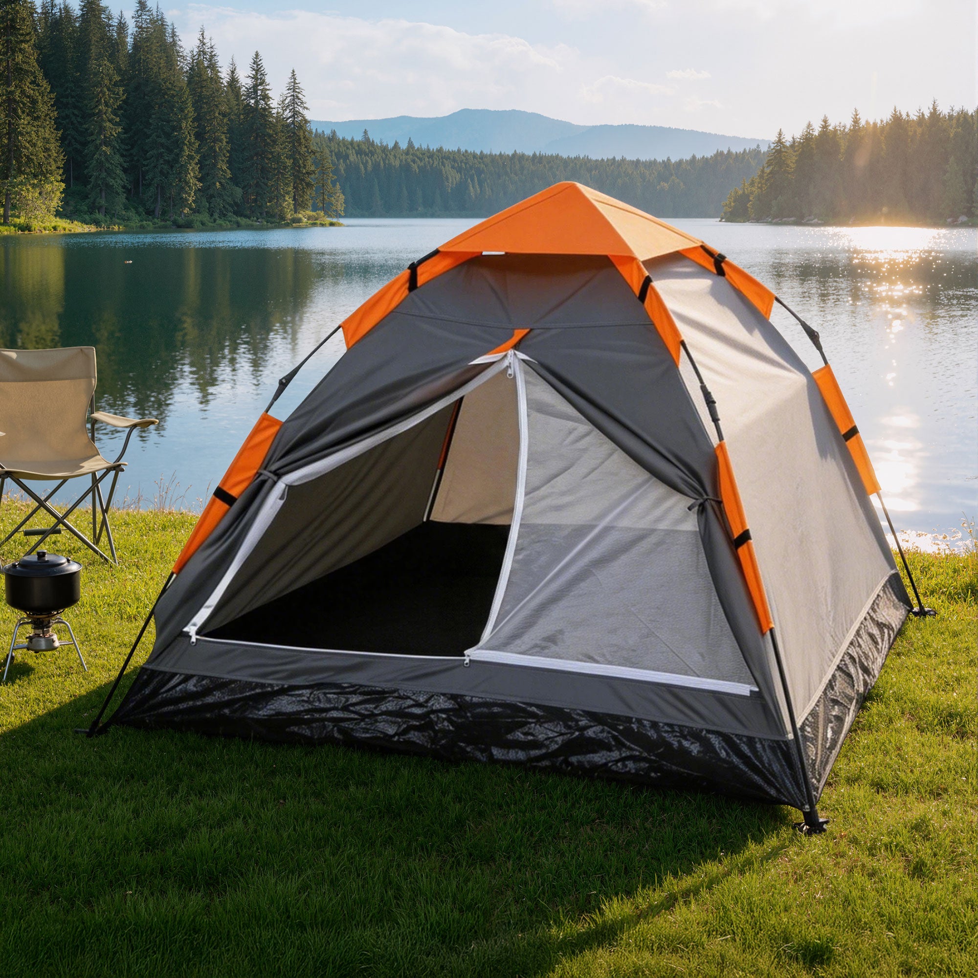 2-Person Instant Pop Up Camping Tent Waterproof Hiking Beach Gear