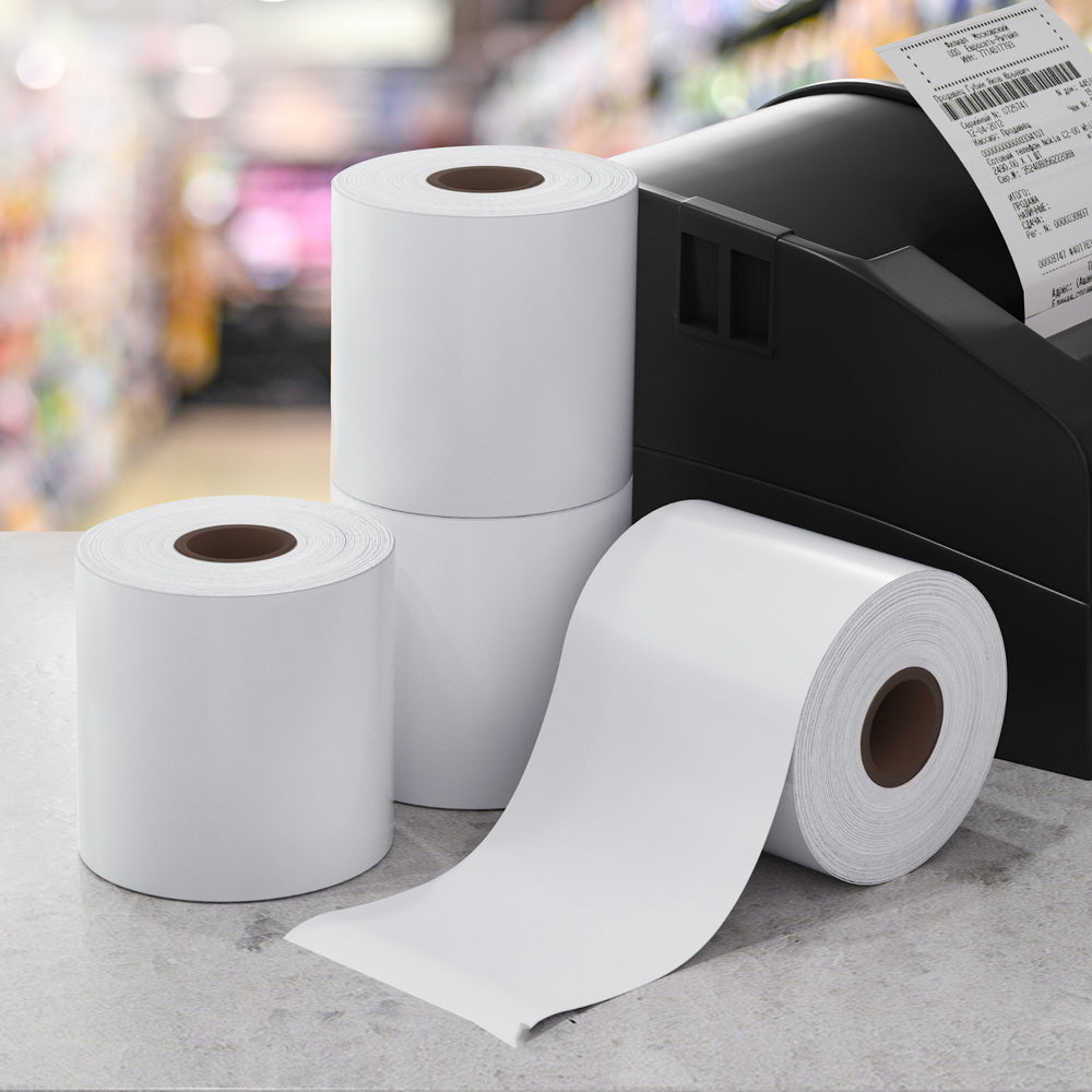 Labels - 50 Rolls Thermal Label Printer Paper - POS Receipt