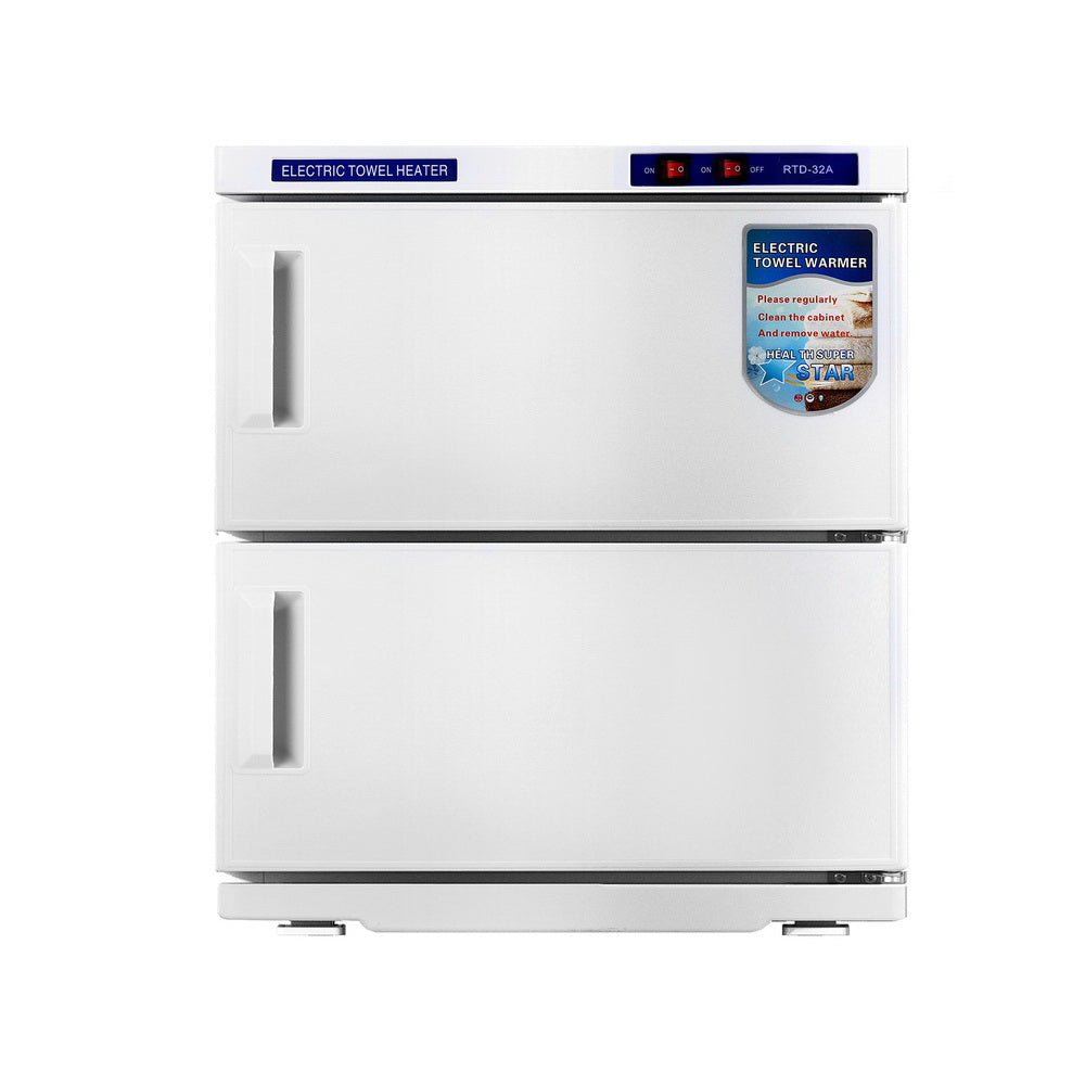16L/23L/32L Towel Warmer UV Sterilizer Heater Cabinet Beauty Salon White