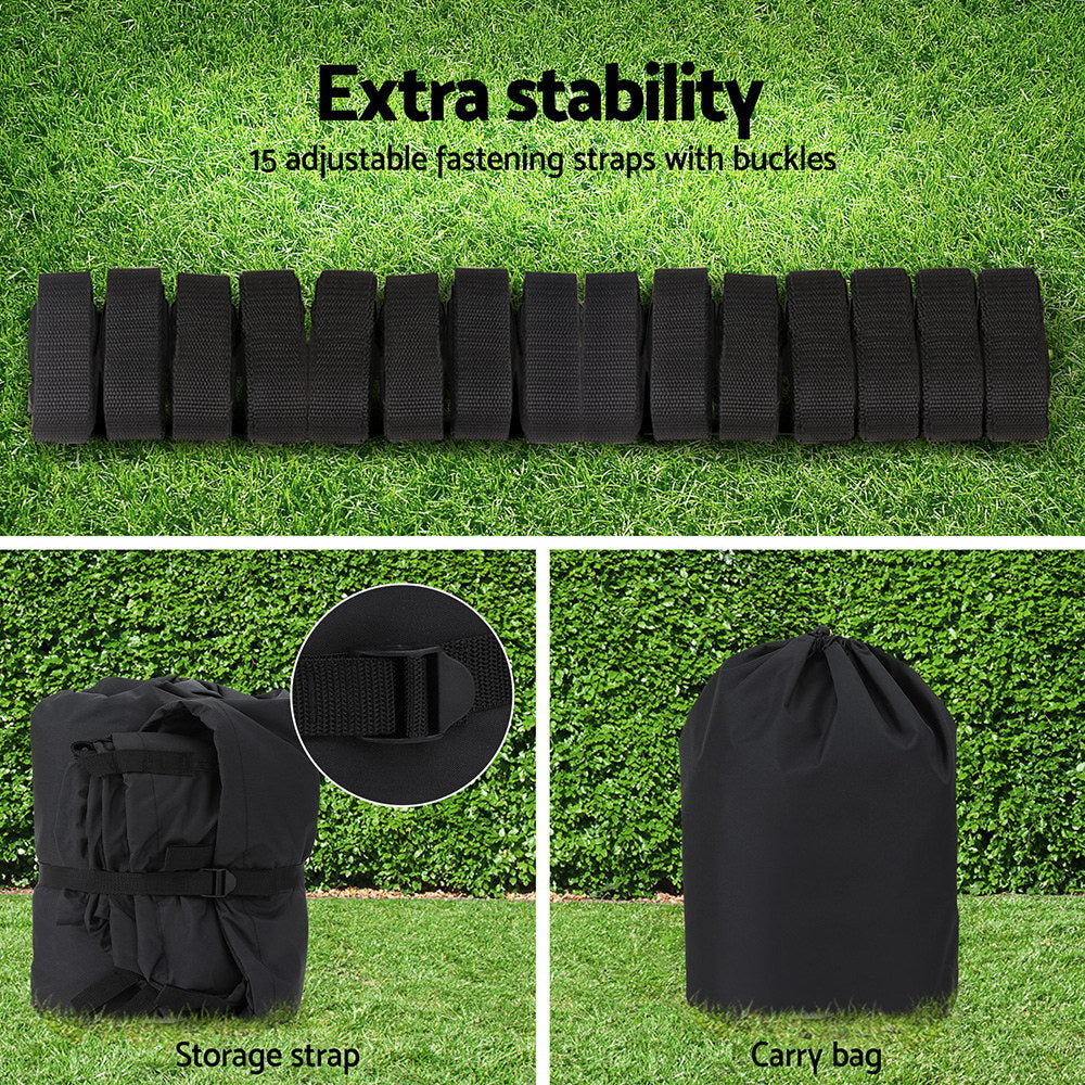 Boat Cover Trailerable Jumbo Marine Grade Heavy Duty Black