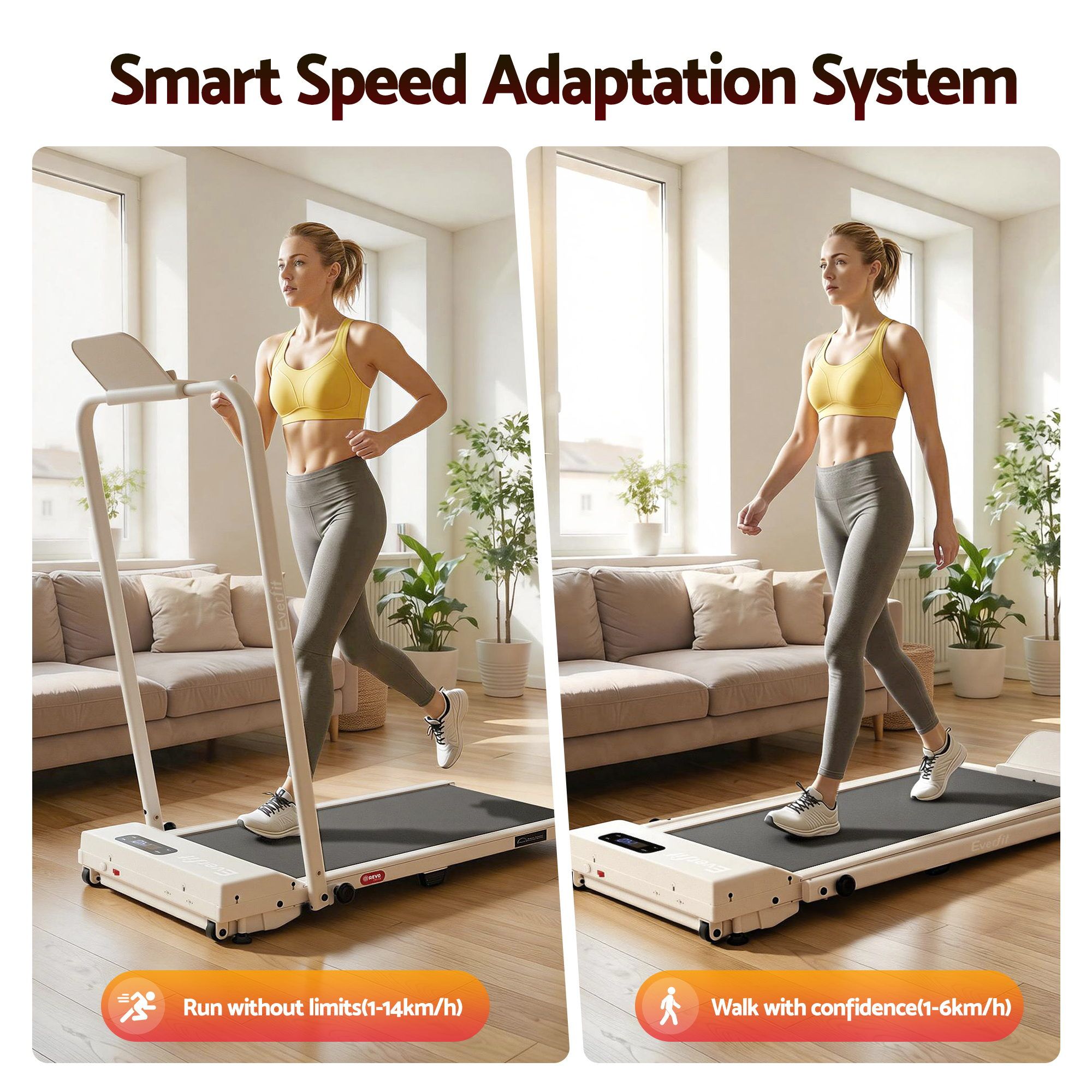 3-in-1 Walking Pad Treadmill 12% Incline Foldable | Simplede