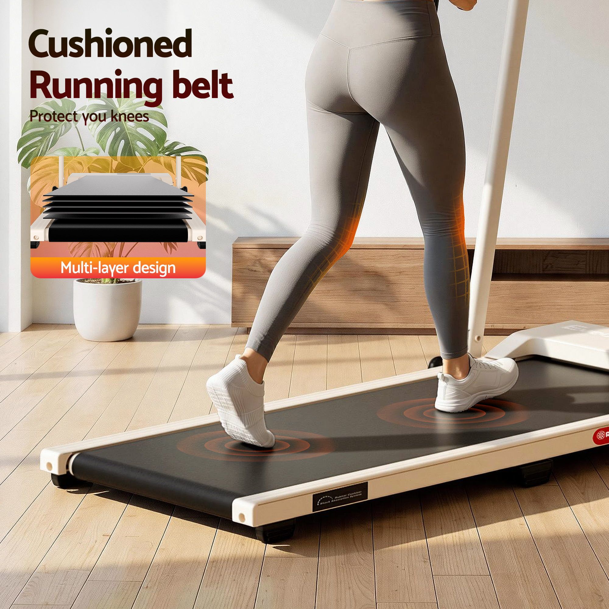 3-in-1 Walking Pad Treadmill 12% Incline Foldable | Simplede