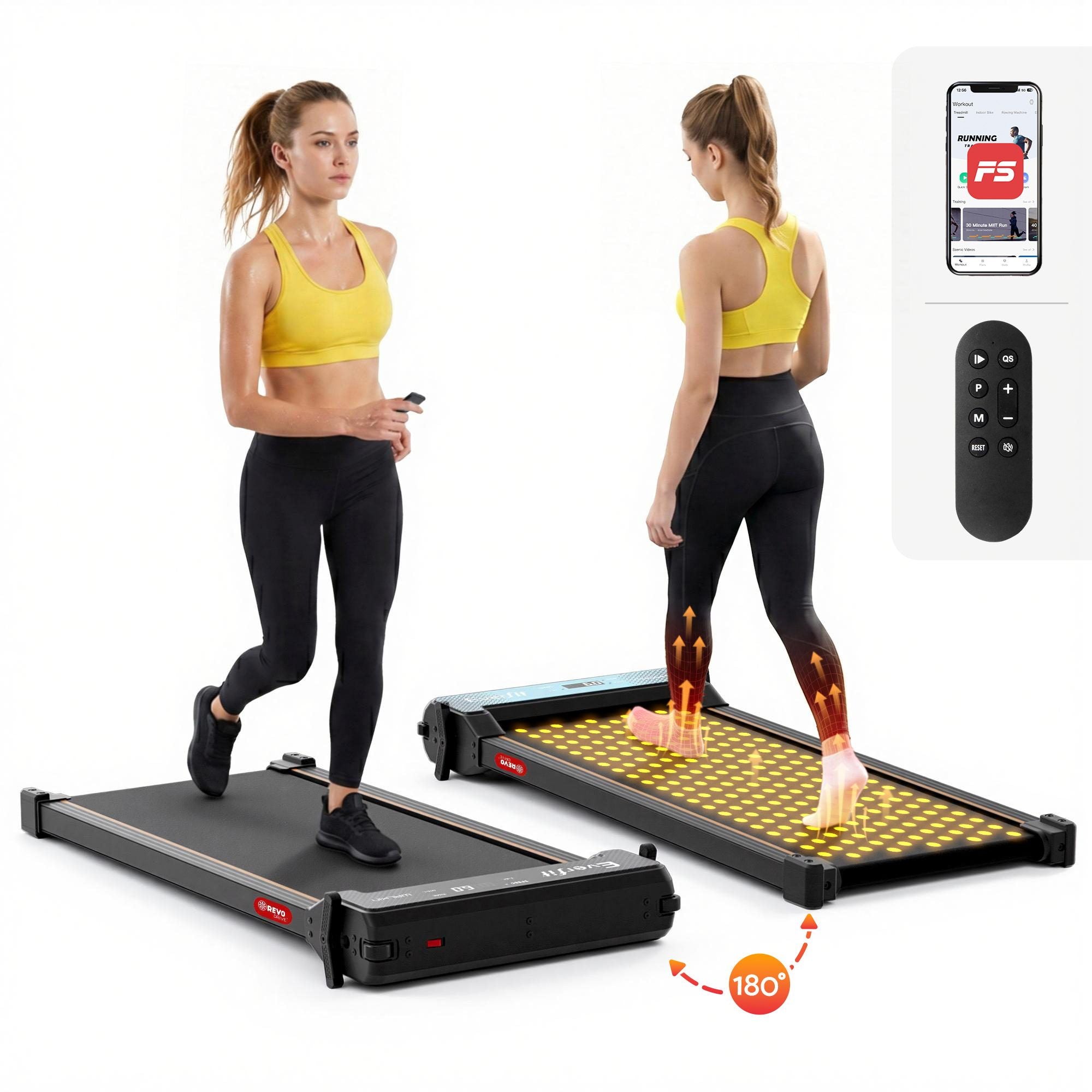 2-in-1 Walking Pad Treadmill Foot Massage | Simpledeals