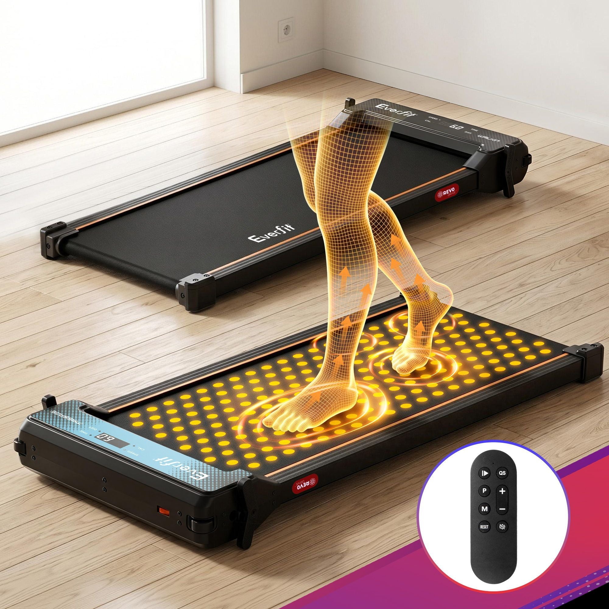 2-in-1 Walking Pad Treadmill Foot Massage | Simpledeals
