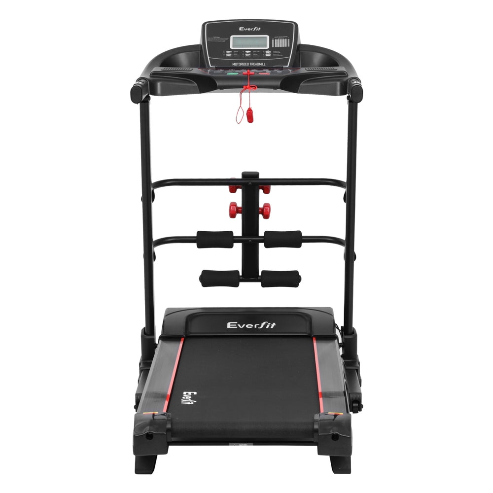 Sleek Electric Treadmill with Sit-Up Bar
