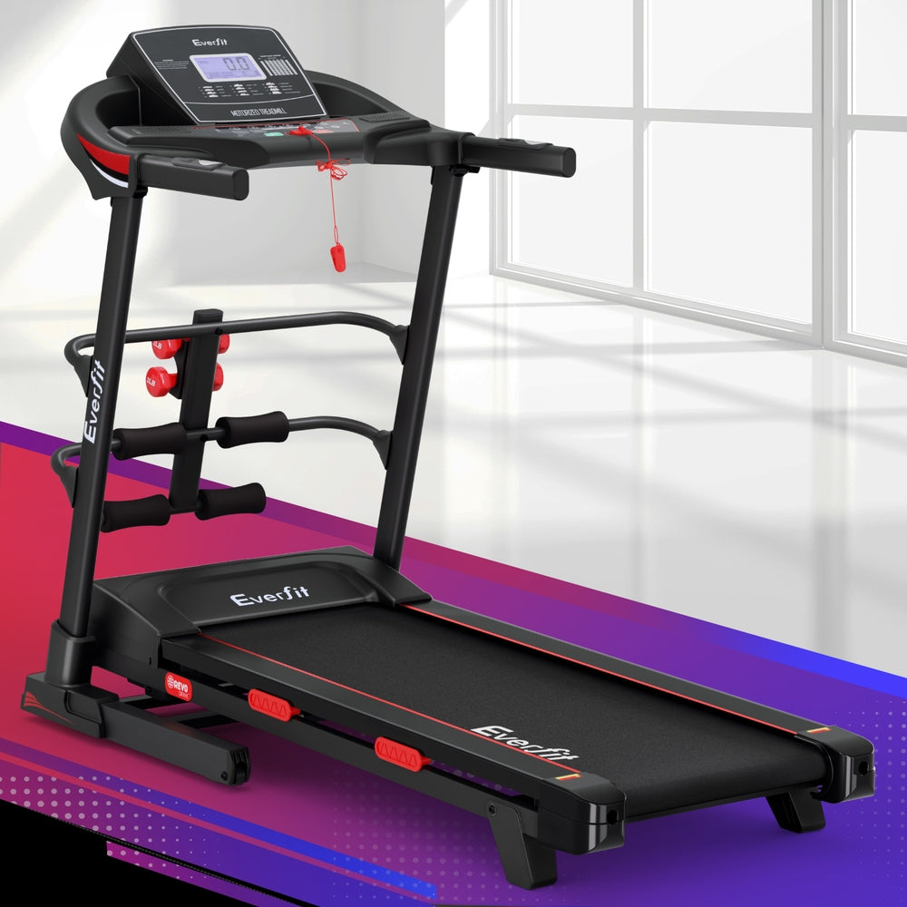 Sleek Electric Treadmill with Sit-Up Bar