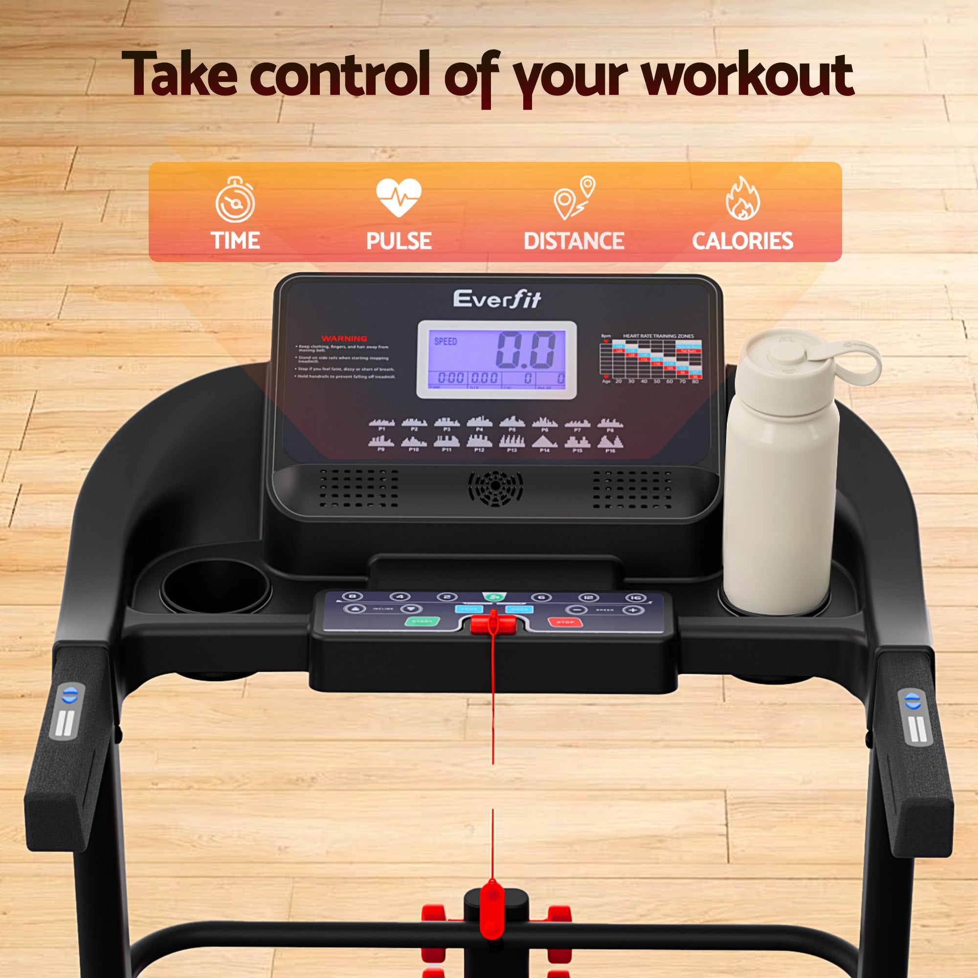 Modern Electric Treadmill with Sit-Up Bar