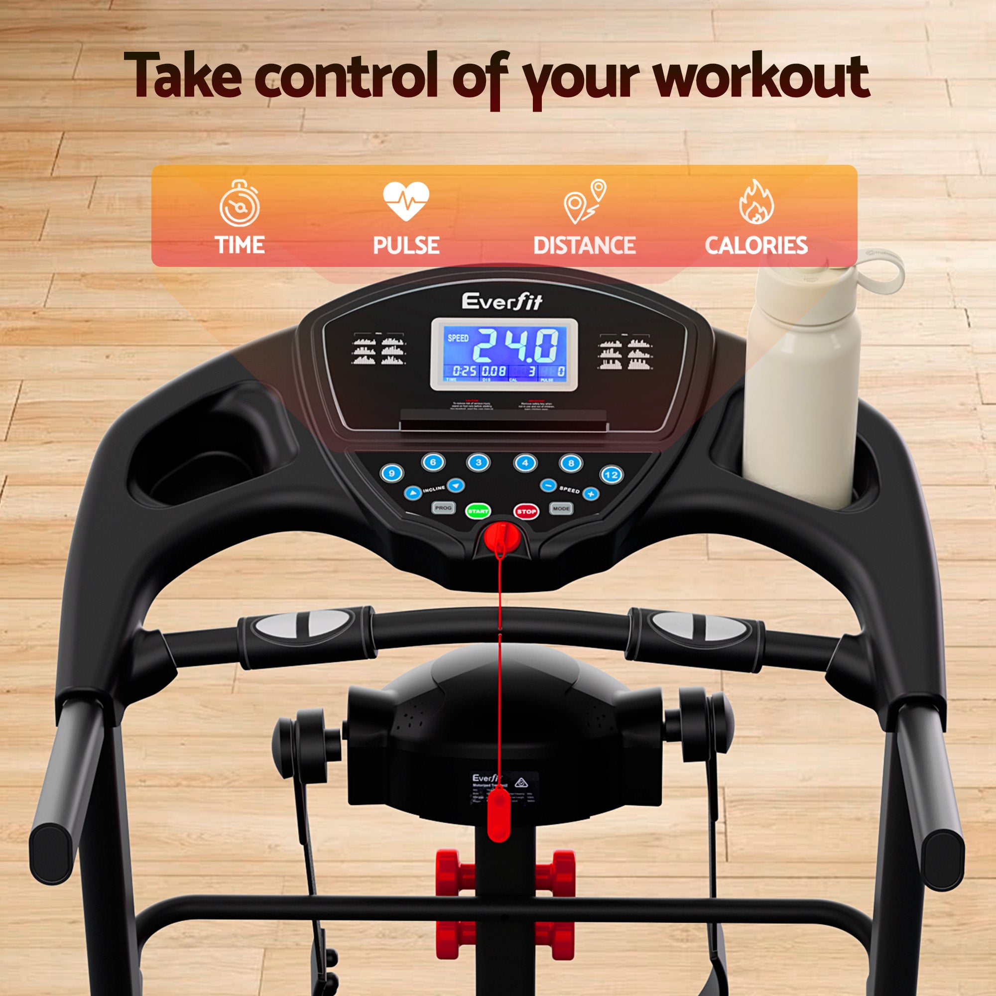 Electric Treadmill w/ Massager 480mm Home Gym