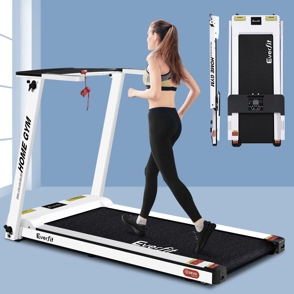 Treadmill Electric Home Gym Fitness Exercise Fully Foldable 420Mm White