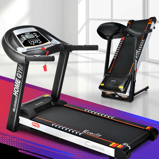 Treadmill Electric Auto Incline Home Gym Fitness Exercise Machine 450Mm | Black White