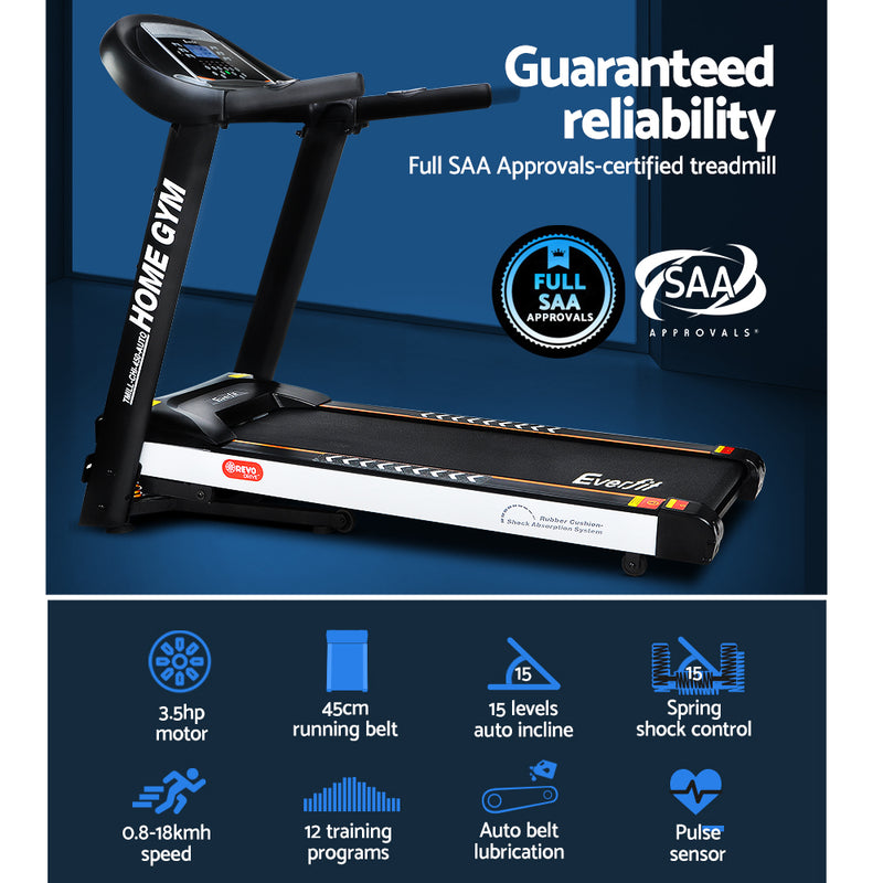 Home Electric Treadmill - Black