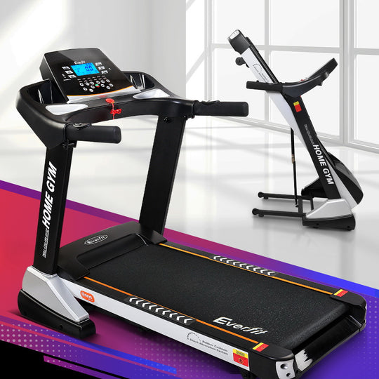 Treadmill Electric Auto Incline Spring Home Gym Fitness Exercise 480Mm, Everfit Tmill Chi Susp