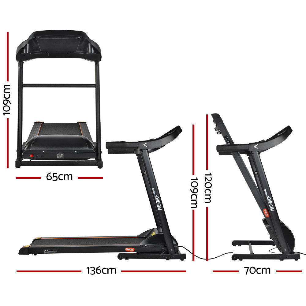 Treadmill Electric Home Gym Fitness Exercise Machine Foldable 400Mm