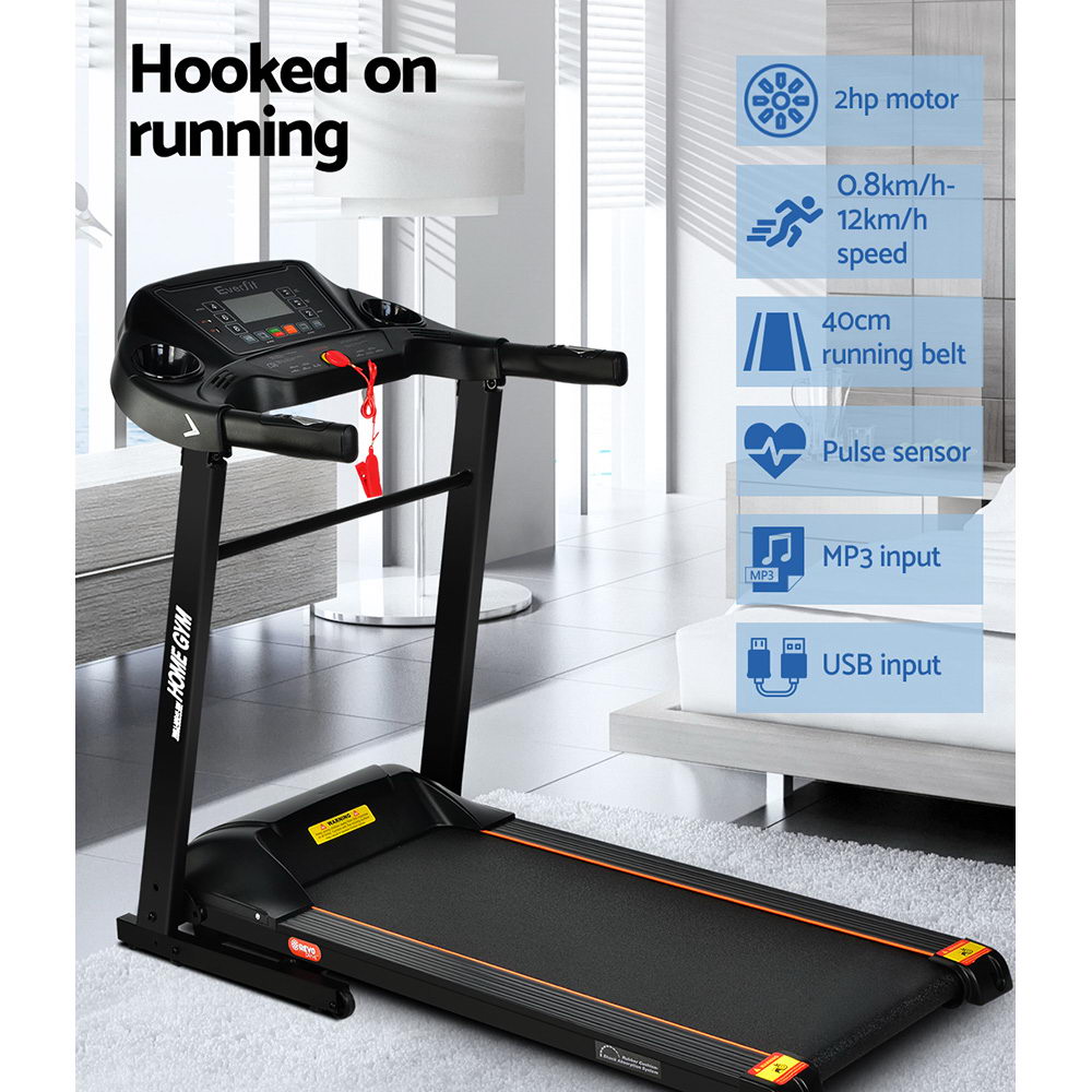 Treadmill Electric Home Gym Fitness Exercise Machine Foldable 400Mm