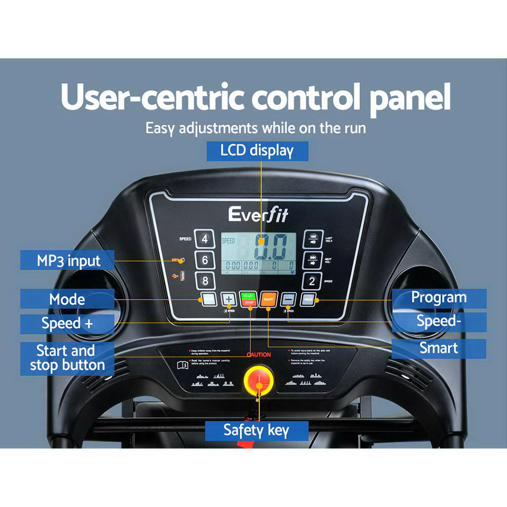 Treadmill Electric Home Gym Fitness Exercise Machine Foldable 400Mm