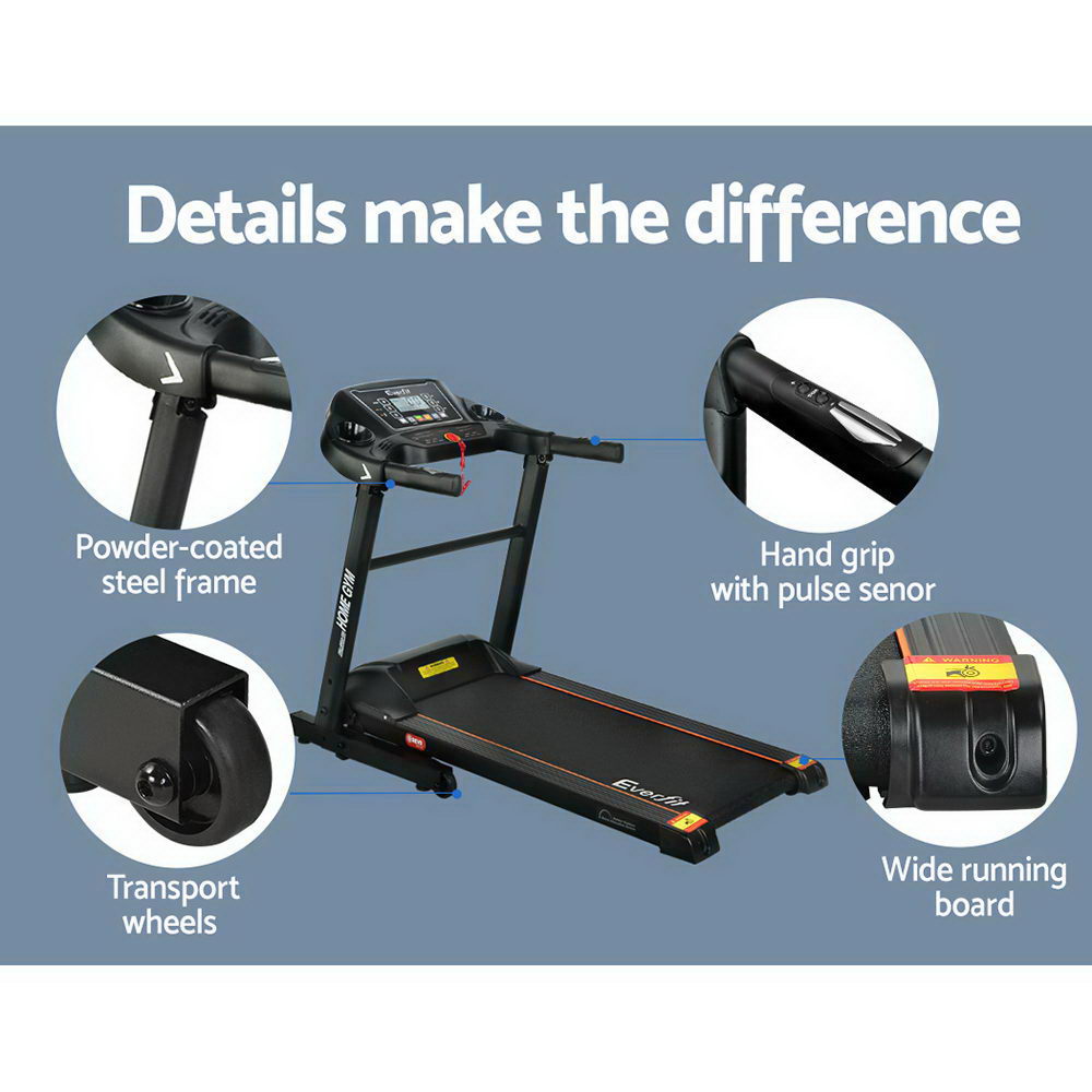 Treadmill Electric Home Gym Fitness Exercise Machine Foldable 400Mm