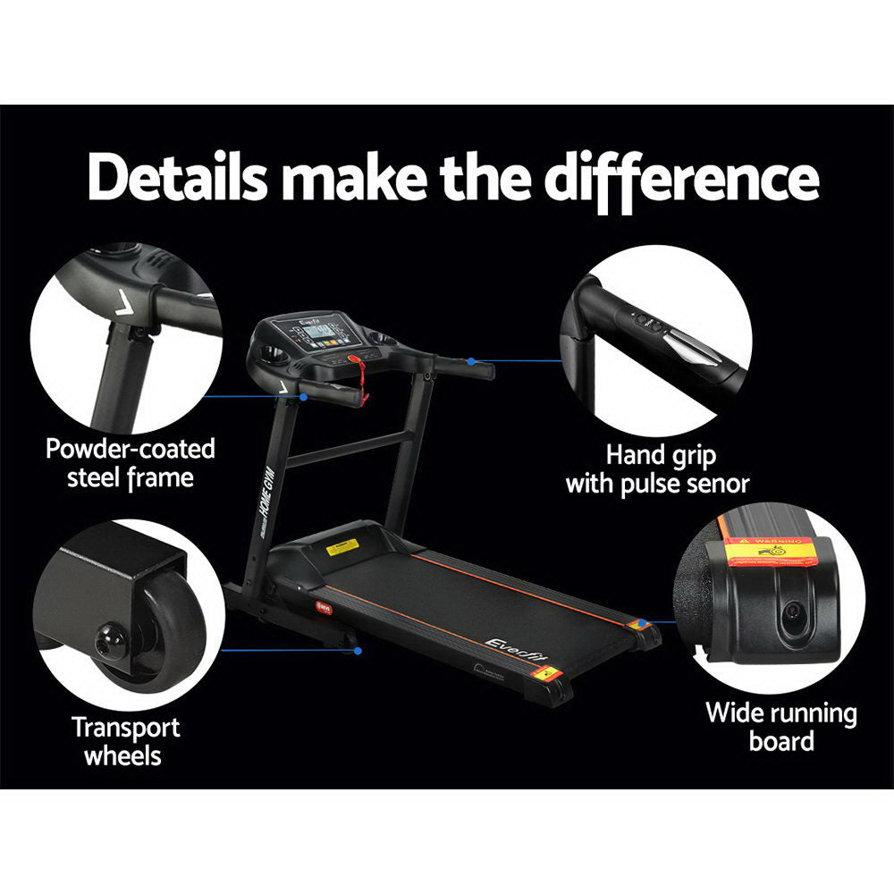 Treadmill Electric Home Gym Fitness Exercise Machine Foldable 400Mm