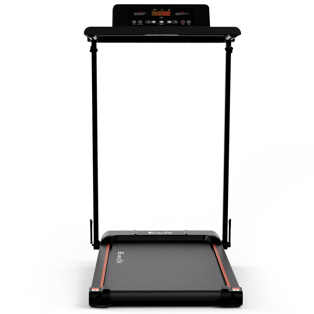 Treadmill Electric Walking Pad Foldable Incline for Home Office Gym Black