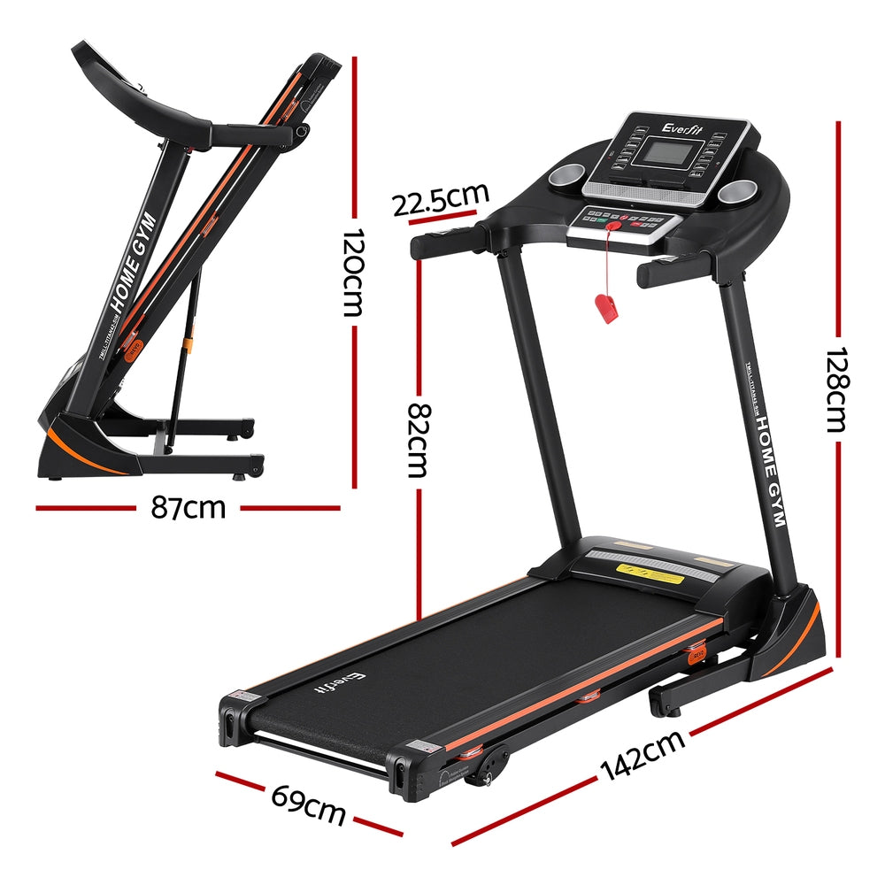 Treadmill Electric Home Gym Fitness Exercise Machine Hydraulic 420Mm