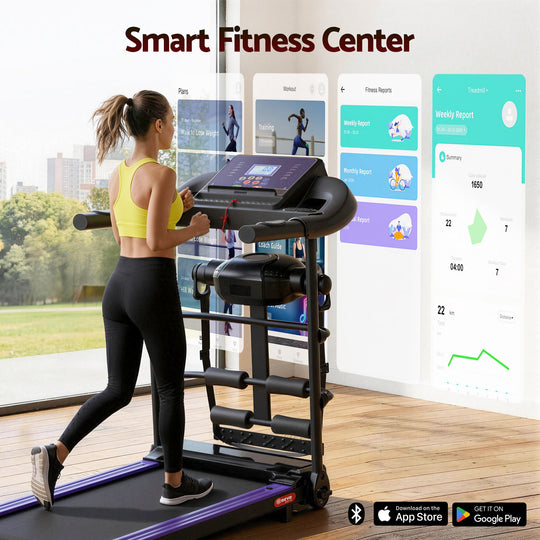 Electric Treadmill 400mm Home Gym Fitness Machine with