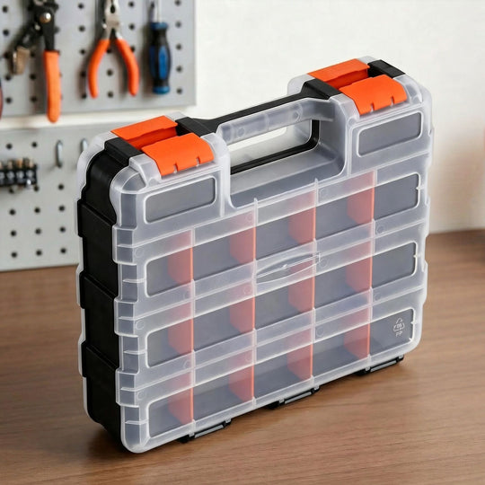 34 Compartment Tool Box Organiser Storage