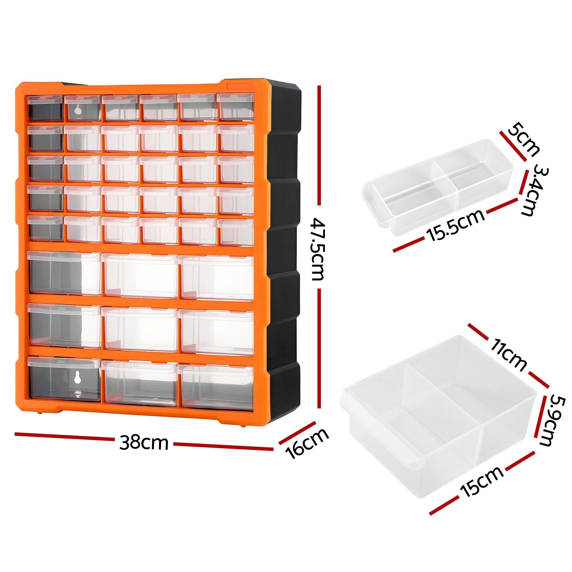 39-Drawer Tool Storage Cabinet Hardware Organiser | Simpledeals
