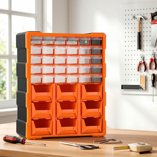 39-Drawer Hardware Cabinet Screw Storage Box