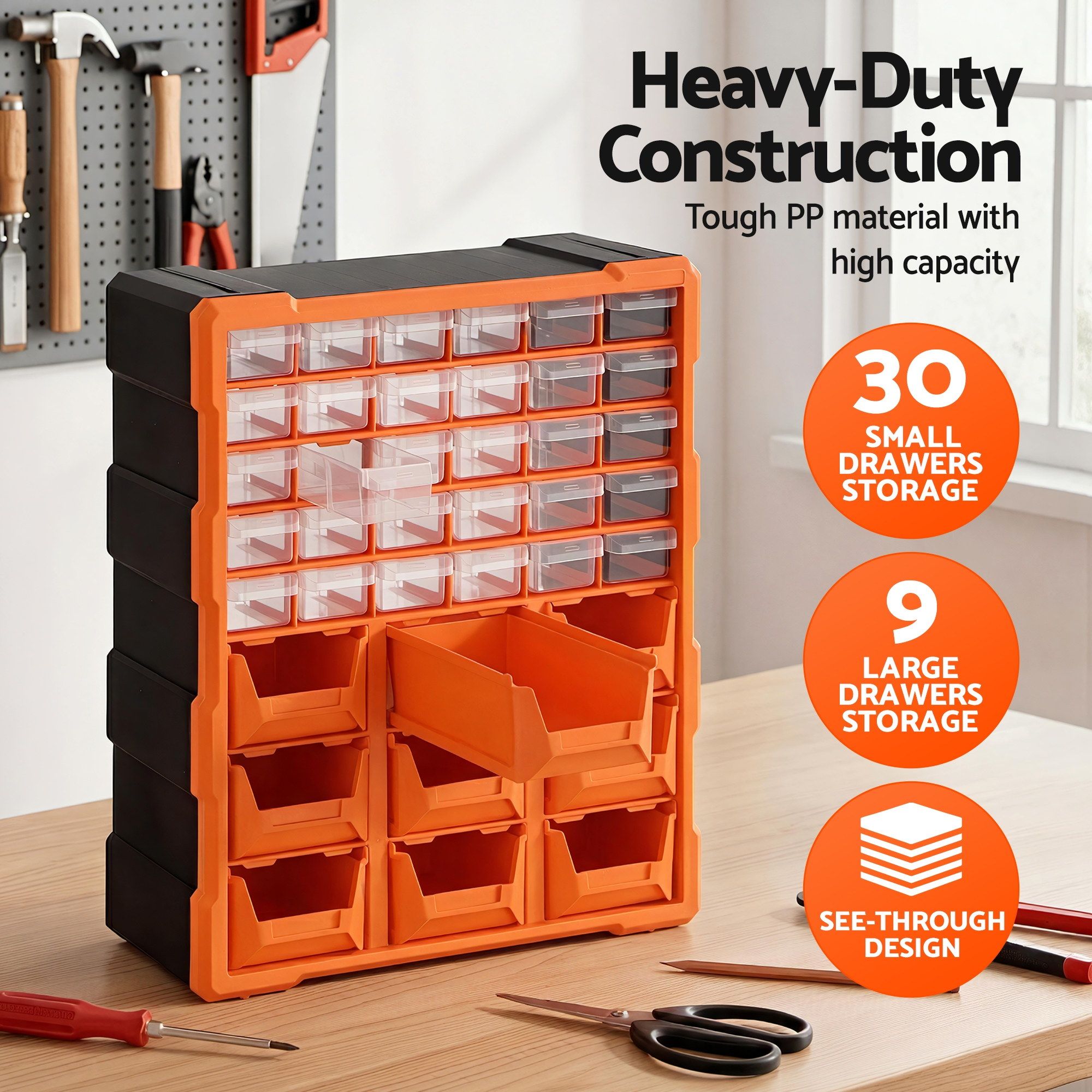 39-Drawer Hardware Cabinet Screw Storage Box | Simpledeals