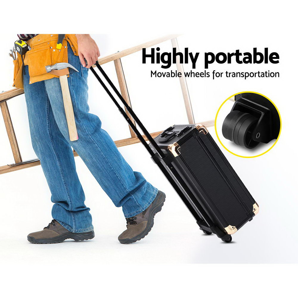 816Pcs Tool Kit Trolley Case Mechanics Box Toolbox Portable Diy Set