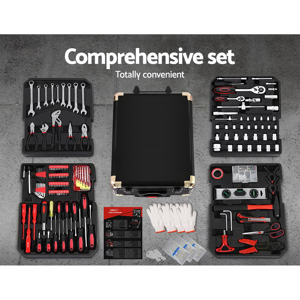816Pcs Tool Kit Trolley Case Mechanics Box Toolbox Portable Diy Set