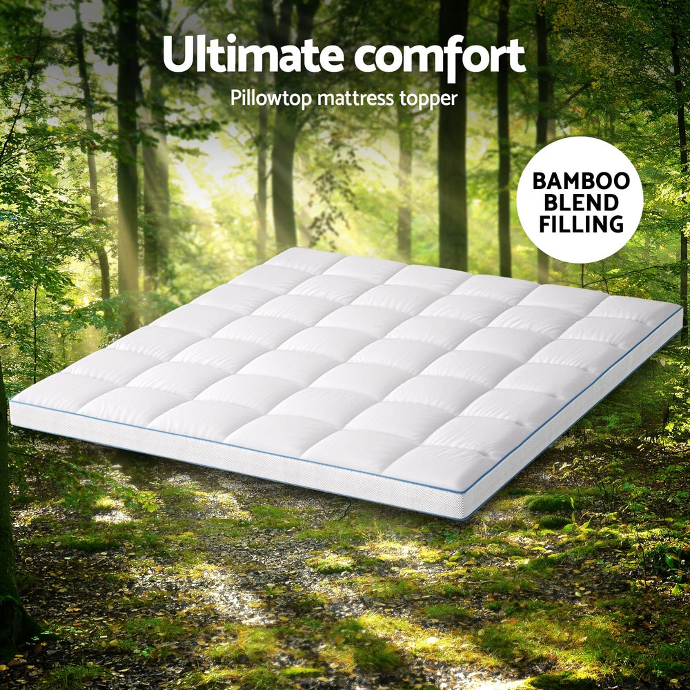 Mattress Topper Pillowtop Bamboo 10cm