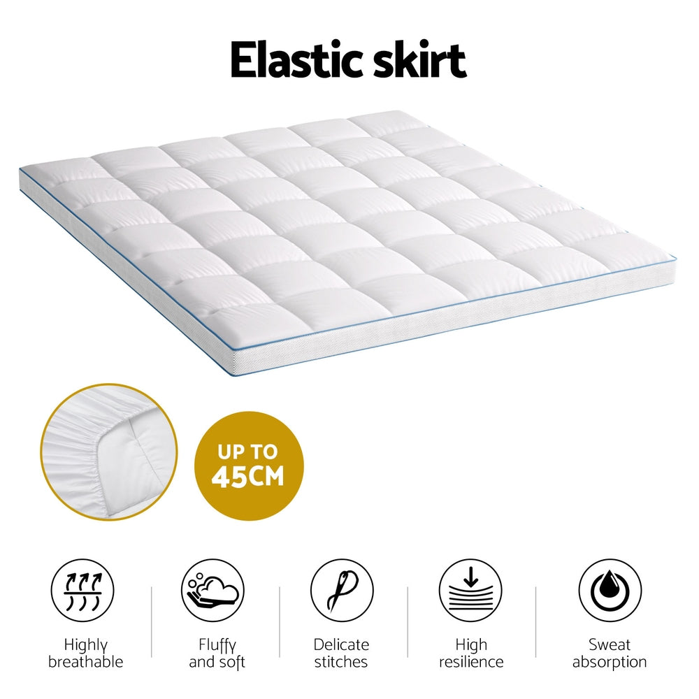 Mattress Topper Pillowtop Bamboo 10cm