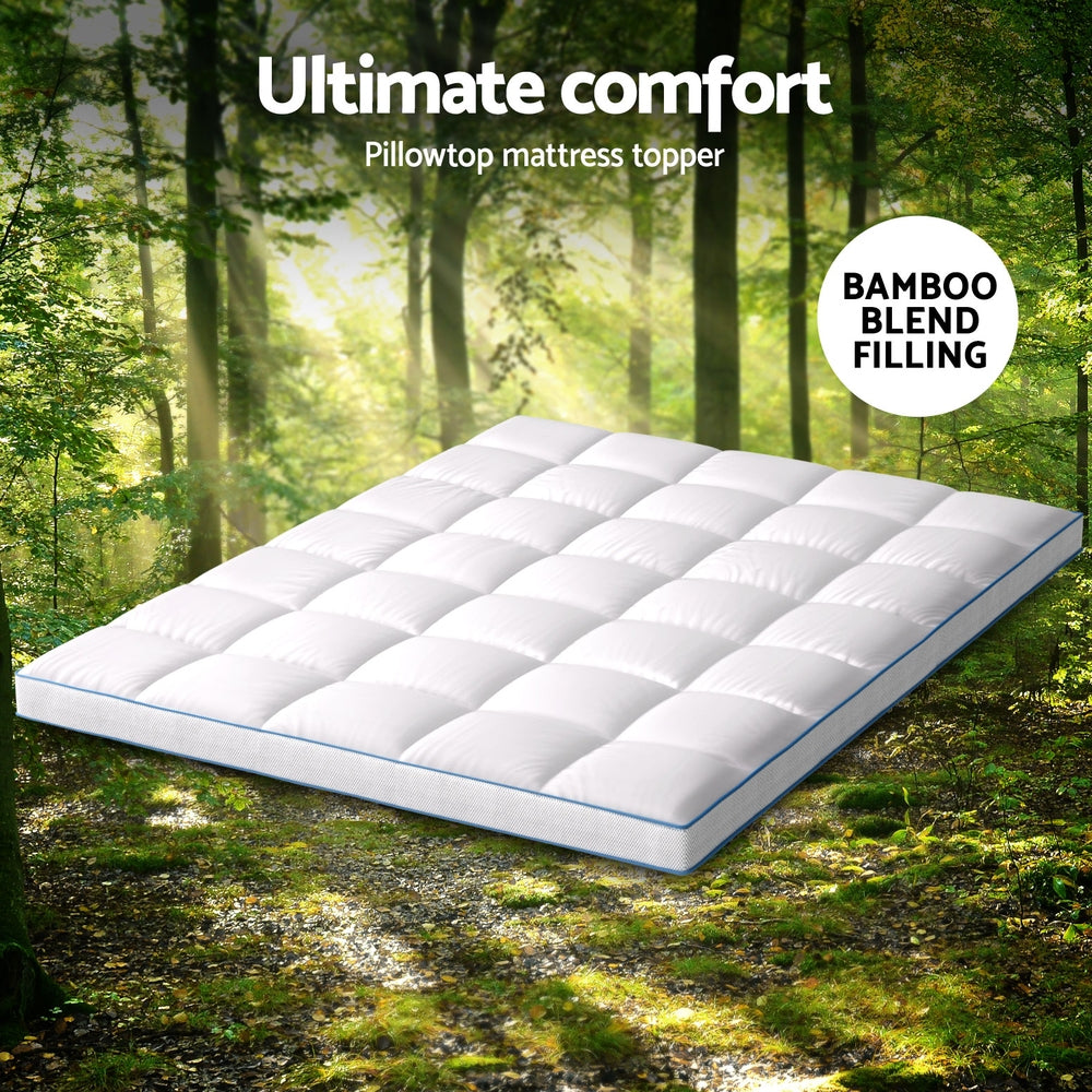 Mattress Topper Pillowtop Bamboo 10cm