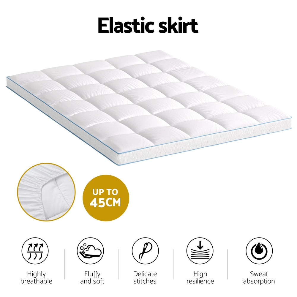 Mattress Topper Pillowtop Bamboo 10cm