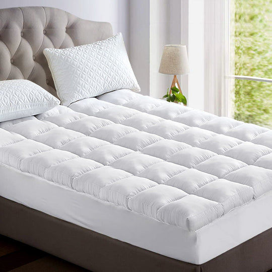 Queen - Mattress Topper Pillowtop Bamboo Queen